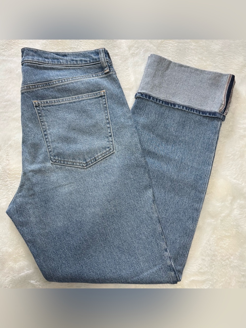 GAP ’80s Straight High Rise Denim Jeans Medium Wash Size 31 / 12 Regular